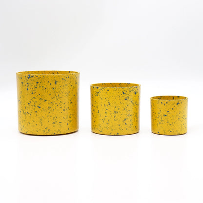 エコチップ円柱フラワーポット　植木鉢　鉢カバー