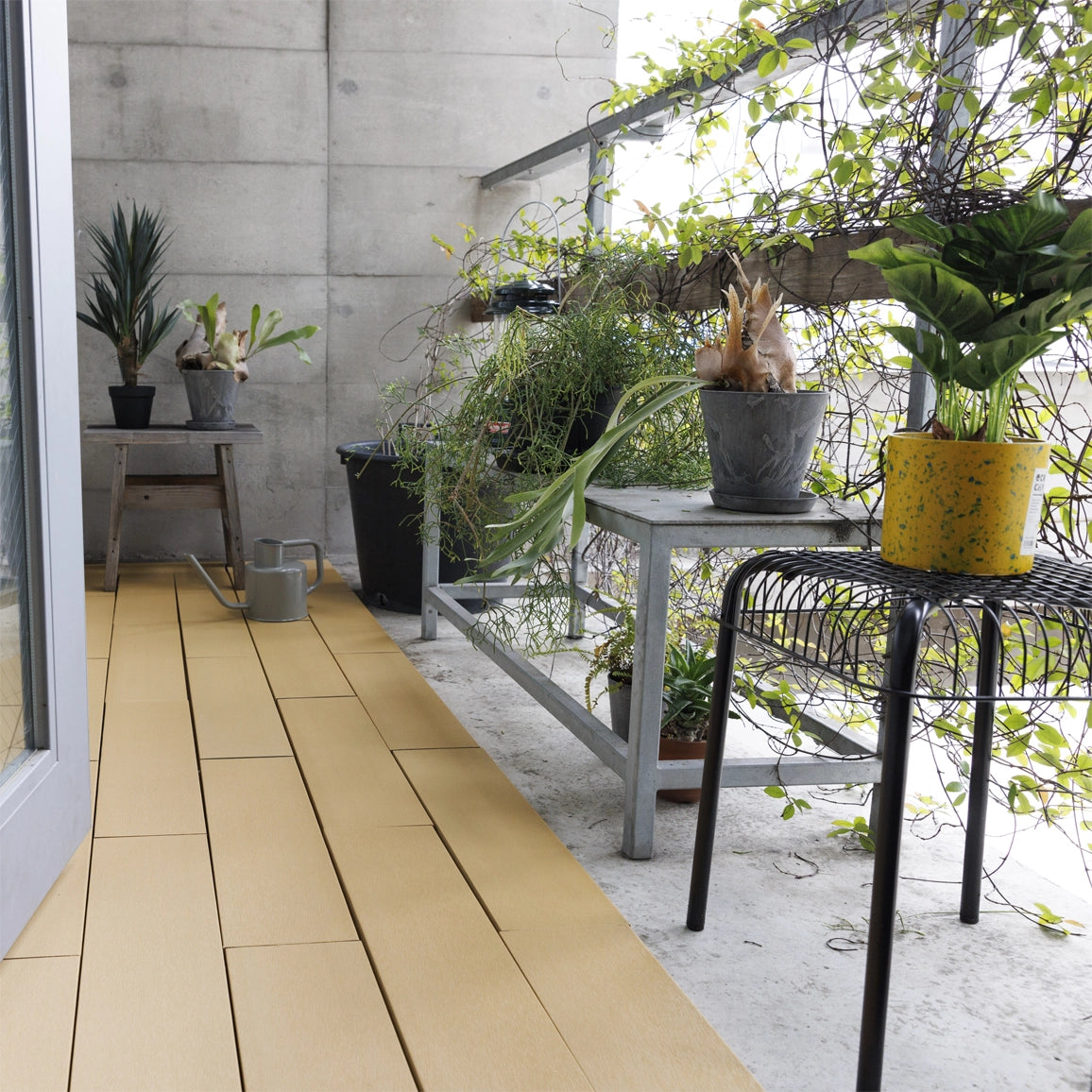 エコチップ円柱フラワーポット　植木鉢　鉢カバー