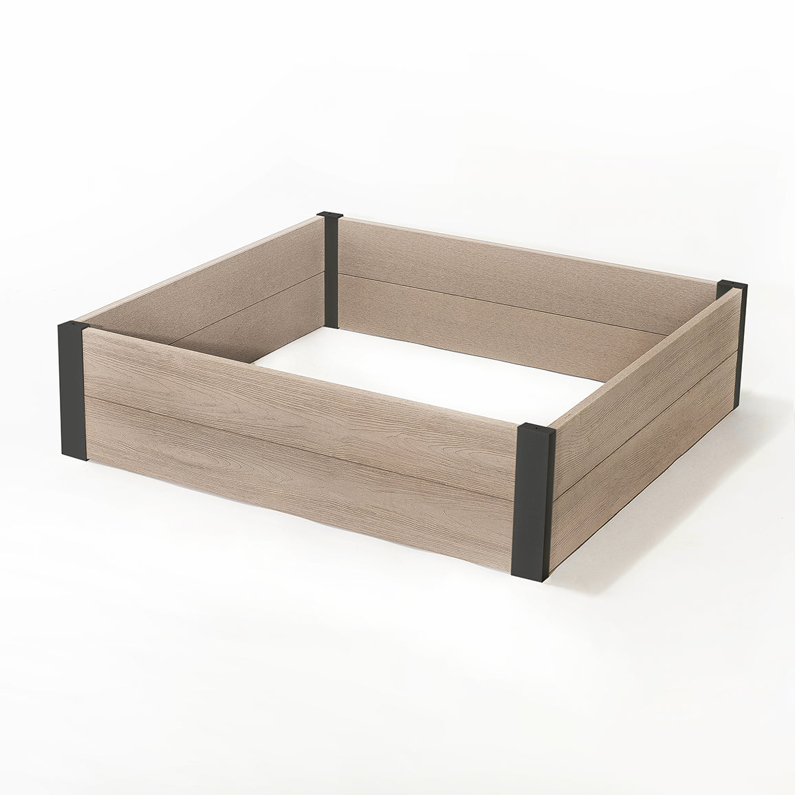 レイズドベッド (グレージュ×ブラック)　家庭菜園　花壇　ガーデニング